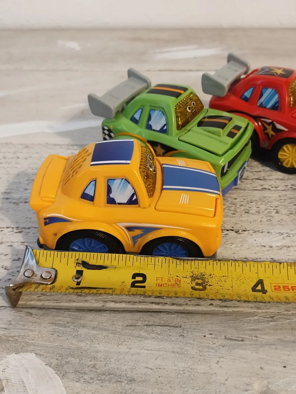 VTech Go Go Smart Wheels Revved Up Blue & Red Race Car Lot Of 3 very good